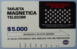 COLUMBIA - Tamura - Tarjeta Magnetica Telecom - $5.000 - Brown Reverse - Mint - Kolumbien