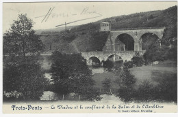 TROIS-PONTS : Le Viaduc Et Le Confluent De La Salm Et De L'Amblève - Trois-Ponts