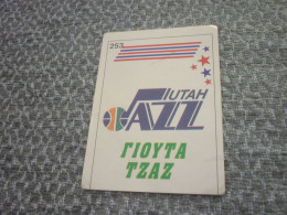 Utah Jazz Team Logo Sign Badge NBA Basket 94-95 Rare Greek Edition No Panini Basketball Unstuck Sticker #253 - 1990-1999