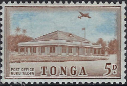 TONGA 1953 5d Blue & Red-Brown SG107 MH - Tonga (...-1970)