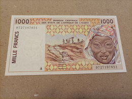 Billete De WEST AFRICAN STATES (SENEGAL) 1000 FRANCS 1997, Serie A, UNC - Sénégal