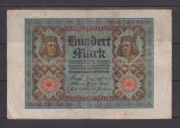 GERMANY - 1920 100 Mark Circulated Banknote As Scans - 100 Mark