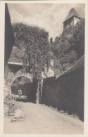 D5849) FRIESACH In Kärnten -  Sacktor Mit Petersberg - Sehr Alte FOTO AK Mit Frau In Dirndl 1926 - Friesach