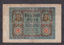 GERMANY - 1920 100 Mark Circulated Banknote As Scans - 100 Mark