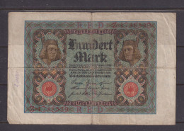 GERMANY - 1920 100 Mark Circulated Banknote As Scans - 100 Mark