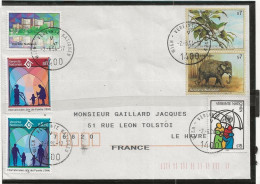 23-0977 United Nations Nation Unies Vienne 1994 Pour Le Havre Par Avion - Cartas & Documentos