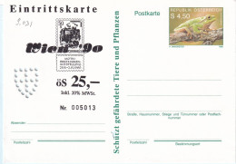 Oesterreich - Wien - Postkarte Mit Zudruck "Eintrittskarte Wien '90" (9.031) - Macchine Per Obliterare (EMA)