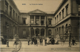 Mons // Le Palais De Justice (veel Volk) 19?? Uitg. A. Duwez-Delcourt - Mons