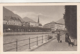 D5885) BAD ISCHL - Esplanade - Salzkammergut - Frauen Mit Hunden Am Fluss ALT ! - Bad Ischl