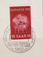 GERMANY Saar [1952] MiNr 0317 ( BStk ) - Oblitérés