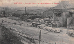 JEUMONT (Nord) - Entrée Des Chantiers De La Carrière De Grès Du Wattissart - Voyagé 1908 (2 Scans) - Jeumont