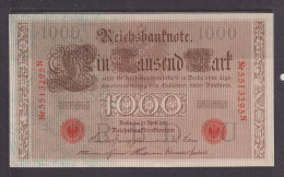 GERMANY - 1910 1000 Mark Circulated Banknote As Scans - 1.000 Mark