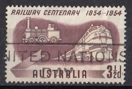 AUSTRALIA 248,used,falc Hinged,trains - Used Stamps