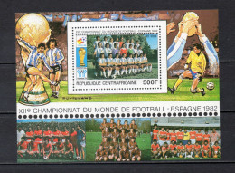 CENTRAFRIQUE BLOC  N° 45   NEUF SANS CHARNIERE COTE 7.50€   FOOTBALL SPORT - Centrafricaine (République)