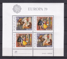 1979 Portogallo Portugal EUROPA CEPT EUROPE Foglietto MNH** Souv. Sheet Storia Postale Postal History - 1979