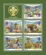 Guinea Bissau 2018, Scout, Mushrooms, Duck, Rowing, 4val In BF - Canottaggio