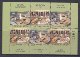 Europa Cept 2005 Bosnia/Herzegovina Serbia Booklet Pane ** Mnh (VA180) - 2005