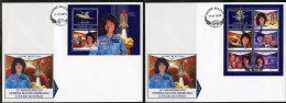 Guinea Bissau 2018, Space, First USA Woman In Space, 5val In BF +BF In 2FDC - Afrika