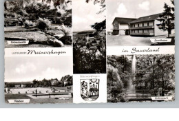 5882 MEINERZHAGEN, Freibad, Sportheim, Volkspark, Volmequwelle, Stadtwappen, 1960 - Meinerzhagen