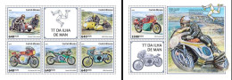 Guinea Bissau 2018, Sport, Moto, Gran Prix In Man, 4val In BF +BF - Moto