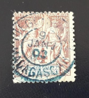 1892 Diego-Suarez Yv 27, 4c - Gebraucht