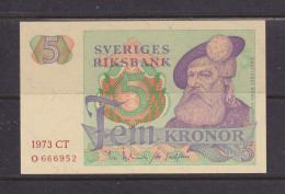 SWEDEN - 1973 5 Kronor AUNC/UNC Banknote As Scans - Suède