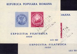 Doppeldruck Rumänien Block 39+Bl.39DD O 25€ Jubiläum Ochsenkopf Moldau Ausstellung Bukarest Ss Blocs EXPO Sheets Romania - Varietà & Curiosità