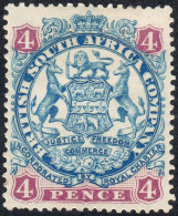 Rhodesia 1897 SG44a 4d Blue And Mauve (die III)  Mounted Mint - Andere & Zonder Classificatie