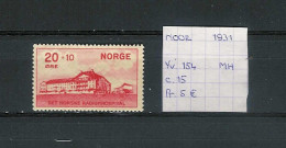 (TJ) Noorwegen 1931 - YT 154 (postfris Met Plakker/neuf Avec Charnière/MH) - Nuovi