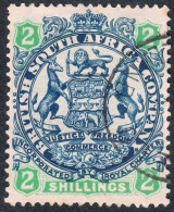 Rhodesia 1897 SG47 2/= Indigo And Green On Buff (die III)  Fine Used - Andere & Zonder Classificatie