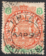 Rhodesia 1897 SG49 5/= Chestnut And Emerald (die III)  Used  Clean "Umtali" 2ring Cds Cancel - Other & Unclassified