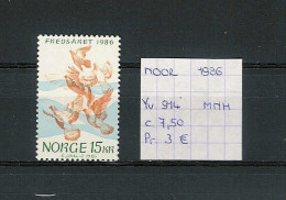 (TJ) Noorwegen 1986 - YT 914 (postfris/neuf/MNH) - Nuevos