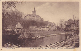 2529/ Bad Cleve, Blick Von Der Bootstation Scho Auf Die Schwanenburg - Kleve