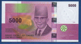 COMOROS - P.18a – 5000 Francs 2006 UNC, S/n A528756 - Comore