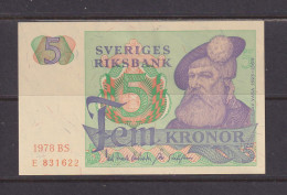 SWEDEN - 1978 5 Kronor AUNC/UNC Banknote As Scans - Schweden