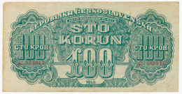 CZECHOSLOVAKIA - TCHÉCOSLOVAQUIE - TSCHECHOSLOWAKEI 100 KORUN Pick-48a - WITHOUT PERFORATION - 1944 - Tchécoslovaquie