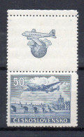 MONK663 - CECOSLOVACCHIA 1946 ,  Posta Aerea Yvert N. 27  ***  MNH. - Corréo Aéreo