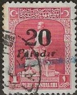 TURKEY 1929 Blacksmith & Grey Wolf Surcharged - 20par. On 1gr. - Red FU - Oblitérés