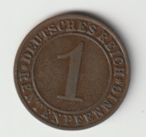 DEUTSCHES REICH 1923 G: 1 Rentenpfennig, KM 30 - 1 Renten- & 1 Reichspfennig