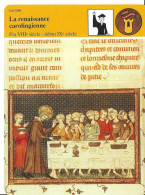 Fiche Illustrée LA RENAISSANCE CAROLINGIENNE Par Edito-Service 1989 -texte En Verso - Histoire