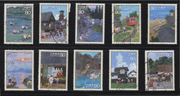 JAPAN 2008 (PREFECTURE) HOMETOWNS SCENES IN MY HEART (AUTUMN) S2, 10 STAMPS USED (**) - Oblitérés