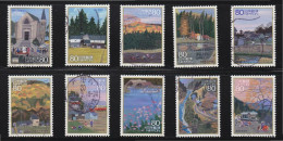 JAPAN 2008 (PREFECTURE) HOMETOWNS SCENES IN MY HEART (SUMMER) S1 10 STAMPS USED (**) - Gebruikt