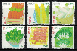 HONG KONG CHINA 2023 VEGETABLE,WHITE CABBAGE,SWEET POTATO,CARROT,CORN,RADDISH,6V SET MINT MNH (**) - Unused Stamps
