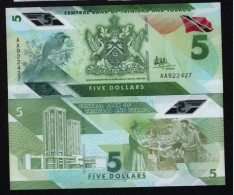 Trinidad & Tobago 5 Dollars 2020 Unc Polymer - Trinidad & Tobago