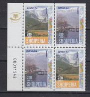 Europa Cept 2004 Albania 2x2v  From Booklet Pane (number In Margin)  ** Mnh (VA196) ROCK BOTTOM - 2004