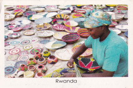 RWANDA-RED ROCKS-USED POSTCARD --RWANDA POSTMARK- - Rwanda