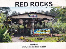 RWANDA-AFRICAN RESTAURANT-USED POSTCARD --RWANDA POSTMARK- - Ruanda