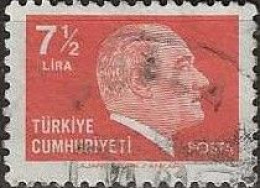 TURKEY 1979 Kemal Ataturk - 7½l. - Red FU - Oblitérés