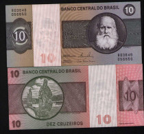 Brazil 10 Cruzeiros  Unc - Brésil