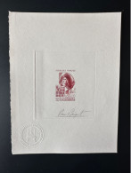 France 1972 YT 1706 Epreuve D'artiste Proof Paul Chomedey Sieur De Maisonneuve Rouge Red - Epreuves D'artistes